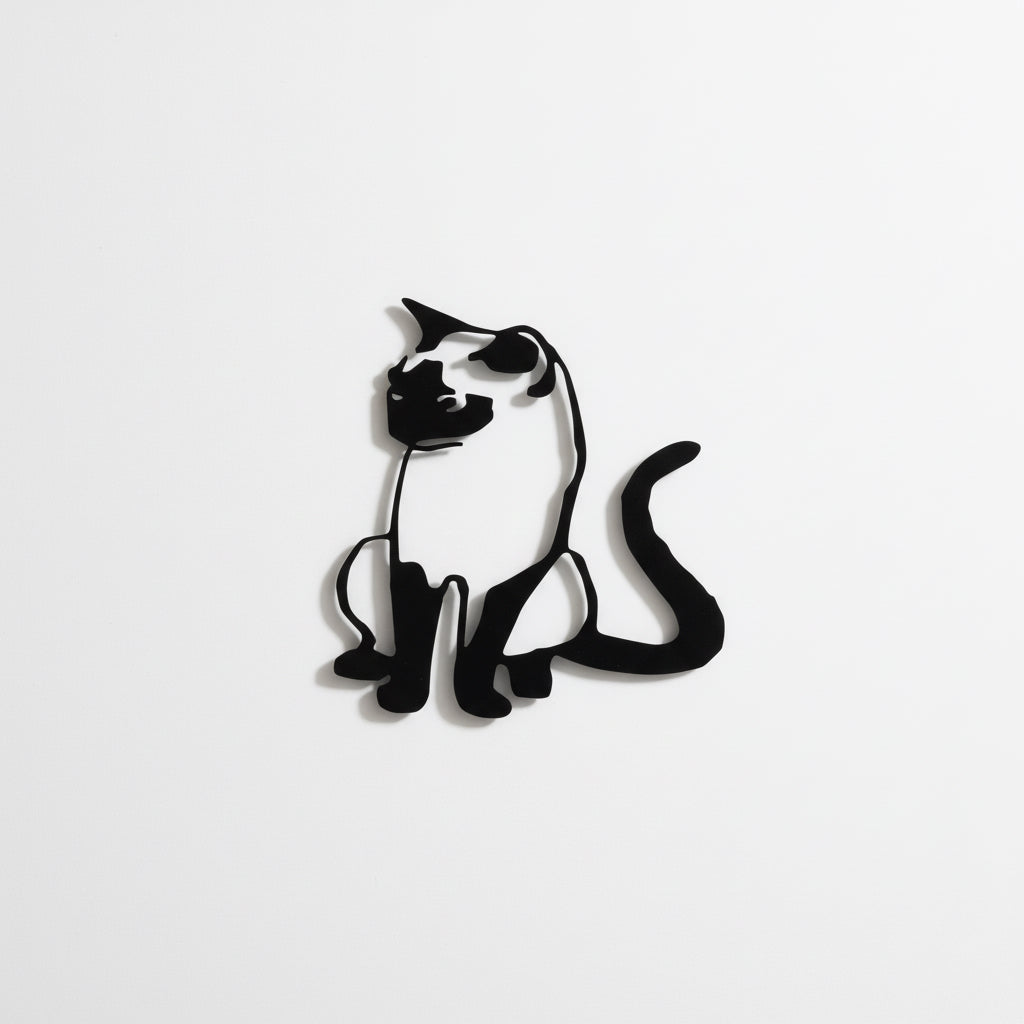Dekorative Wandkatze
