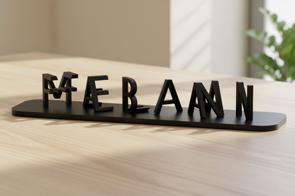 Magisches Doppelnamen-Schild