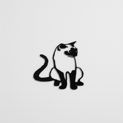 Dekorative Wandkatze
