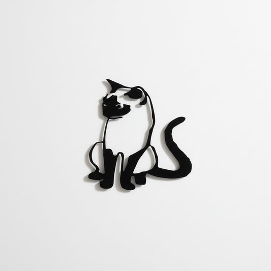 Dekorative Wandkatze